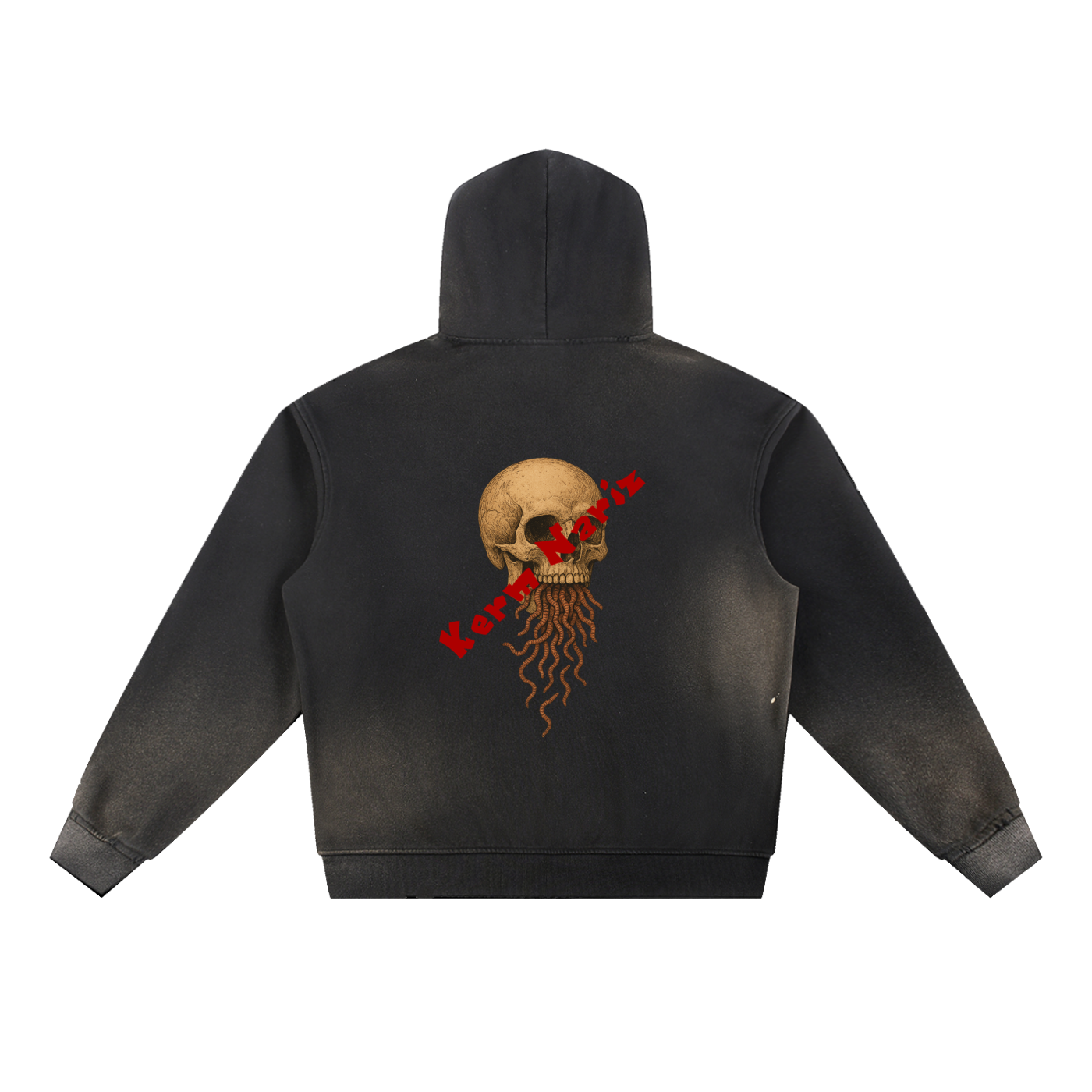 Kerm Nariz - Sun Fade Frayed Hoodie