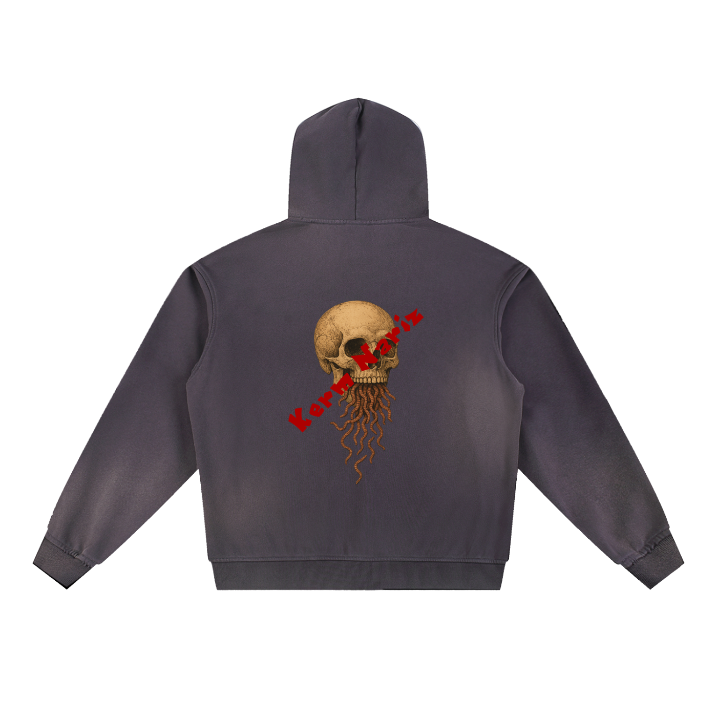 Kerm Nariz - Sun Fade Frayed Hoodie