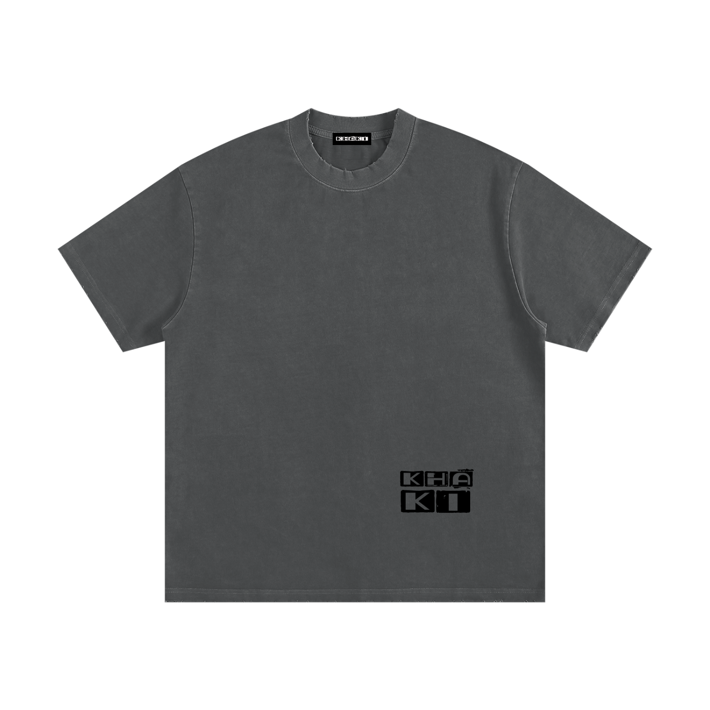 Earth Logo - Heavyweight Fray T-Shirt