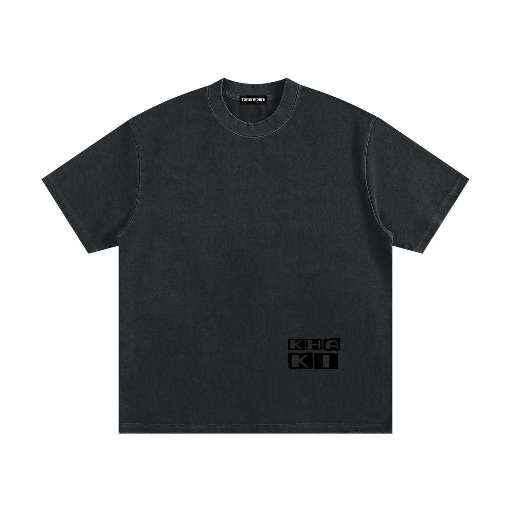 Earth Logo - Heavyweight Fray T-Shirt