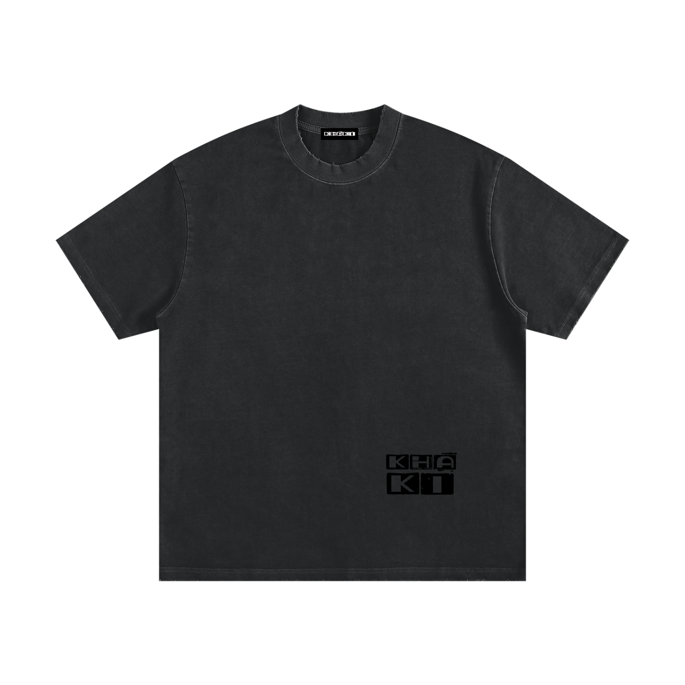 Earth Logo - Heavyweight Fray T-Shirt
