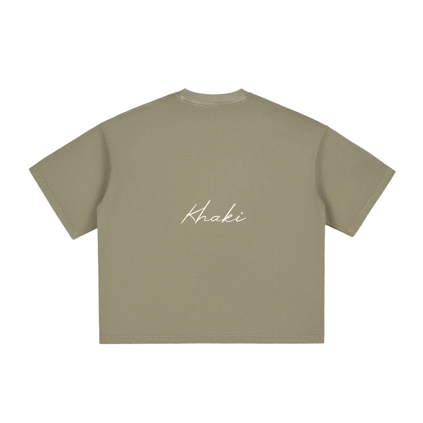 Cursive logo - Vintage Washed Boxy T-Shirt