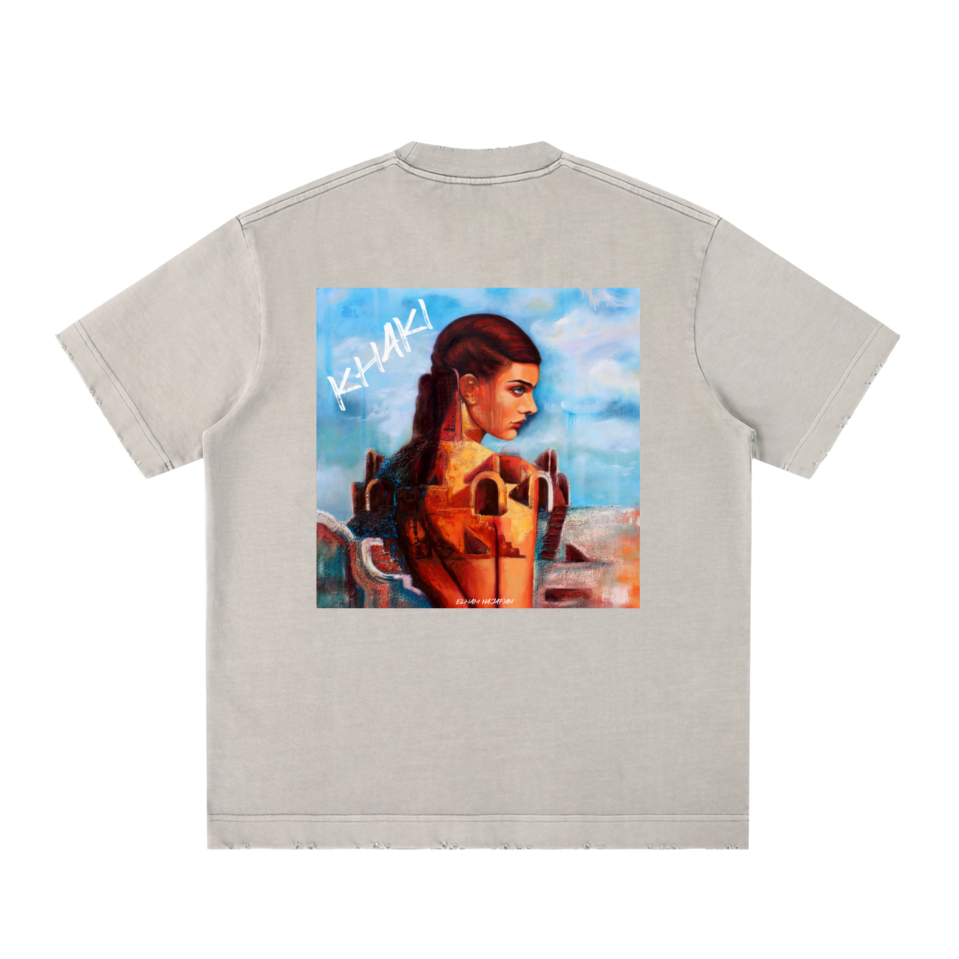 Bloom Of The Desert - Heavyweight Frayed T-Shirt