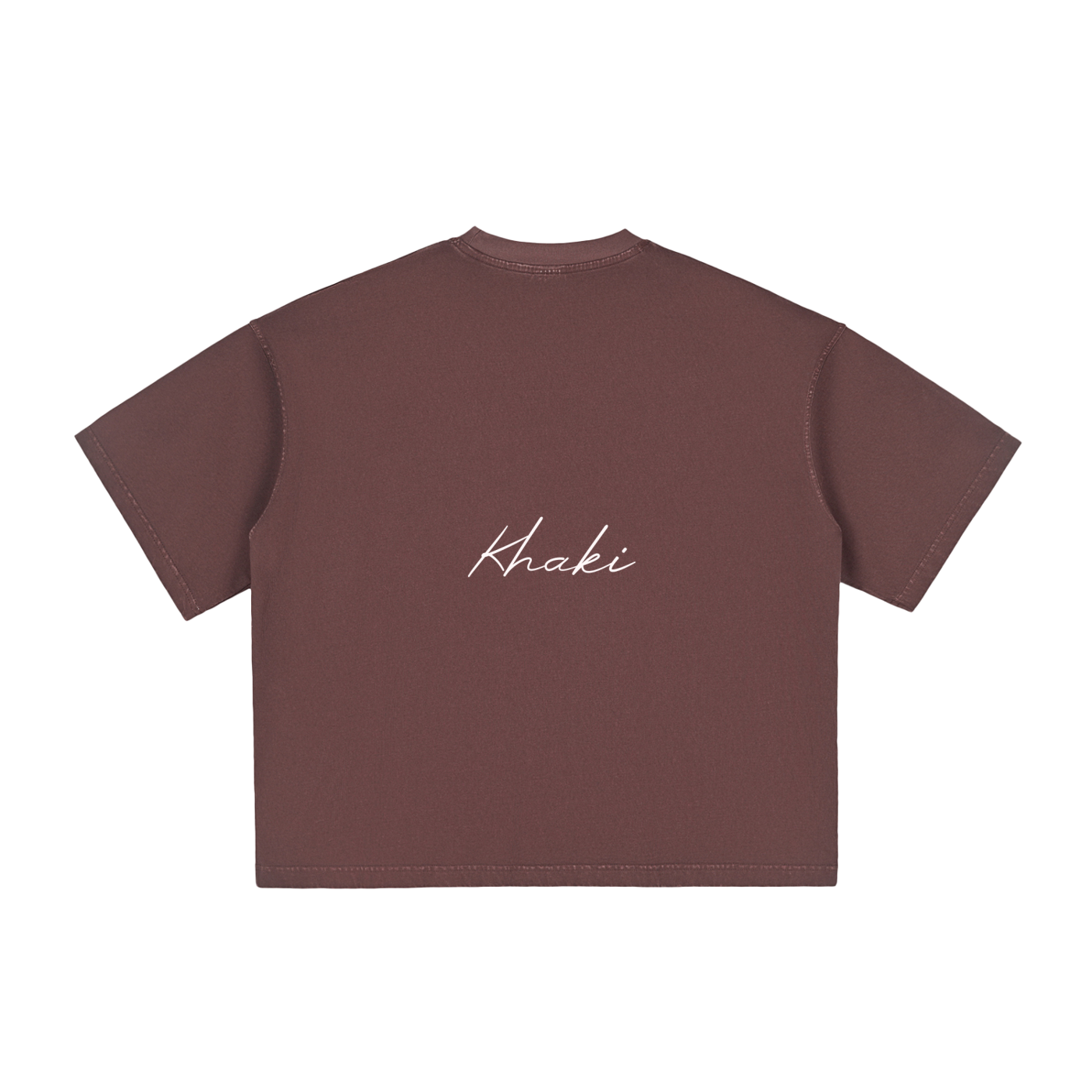 Cursive logo - Vintage Washed Boxy T-Shirt