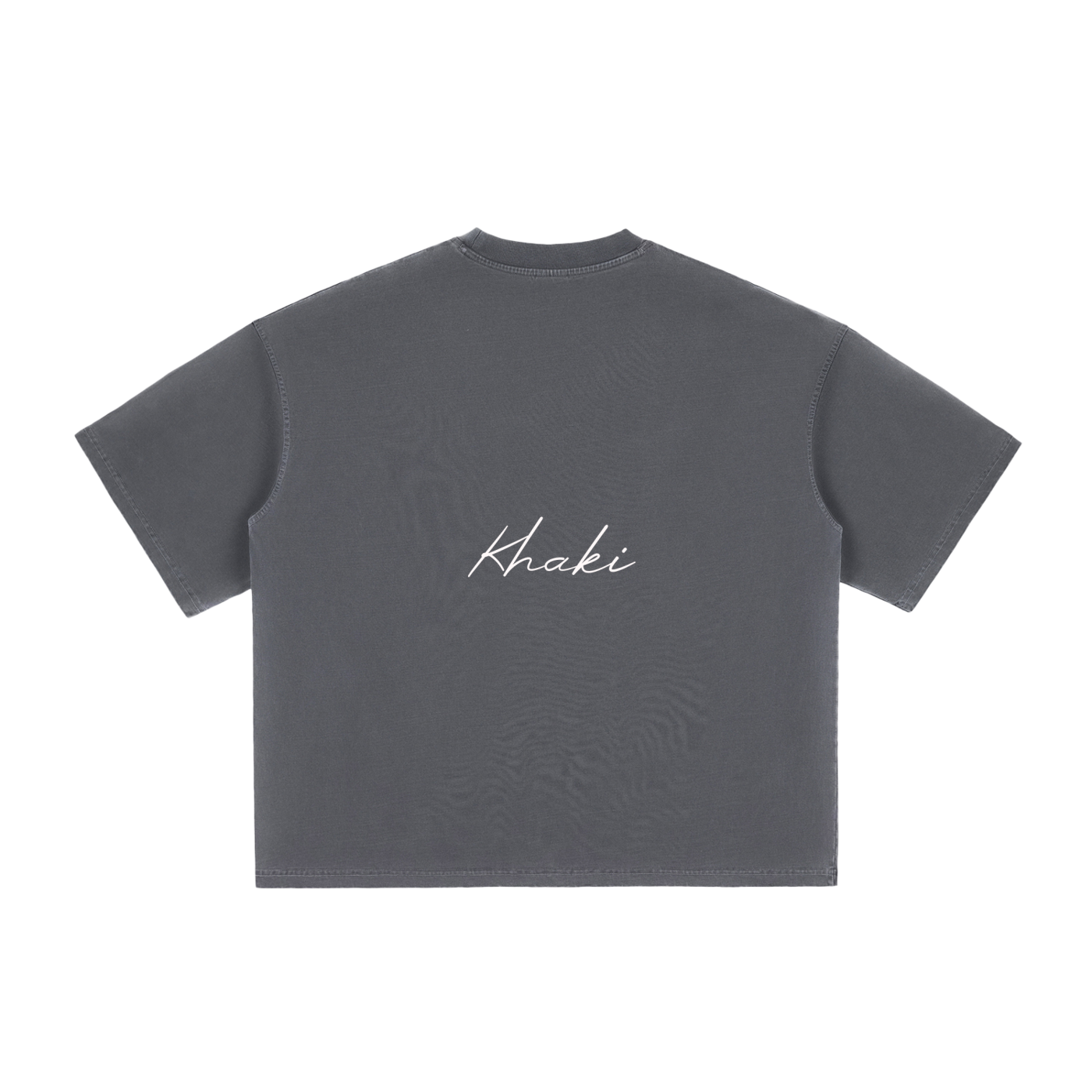 Cursive logo - Vintage Washed Boxy T-Shirt
