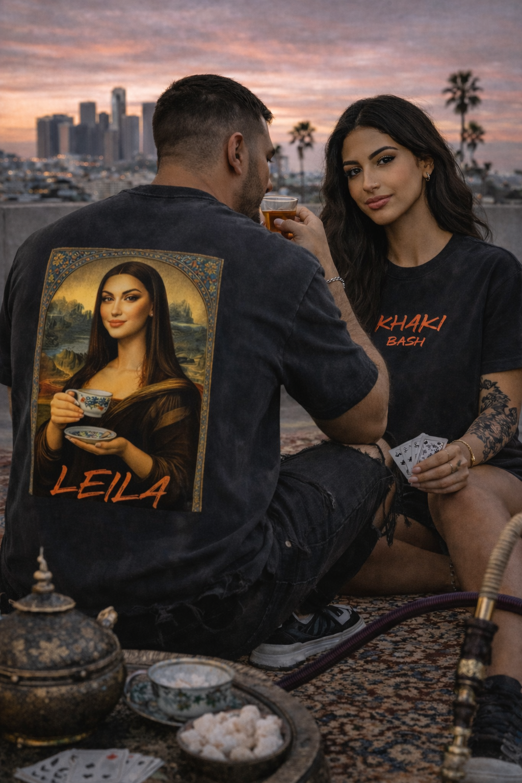 Khaki Bash Mona Leila - T-shirt