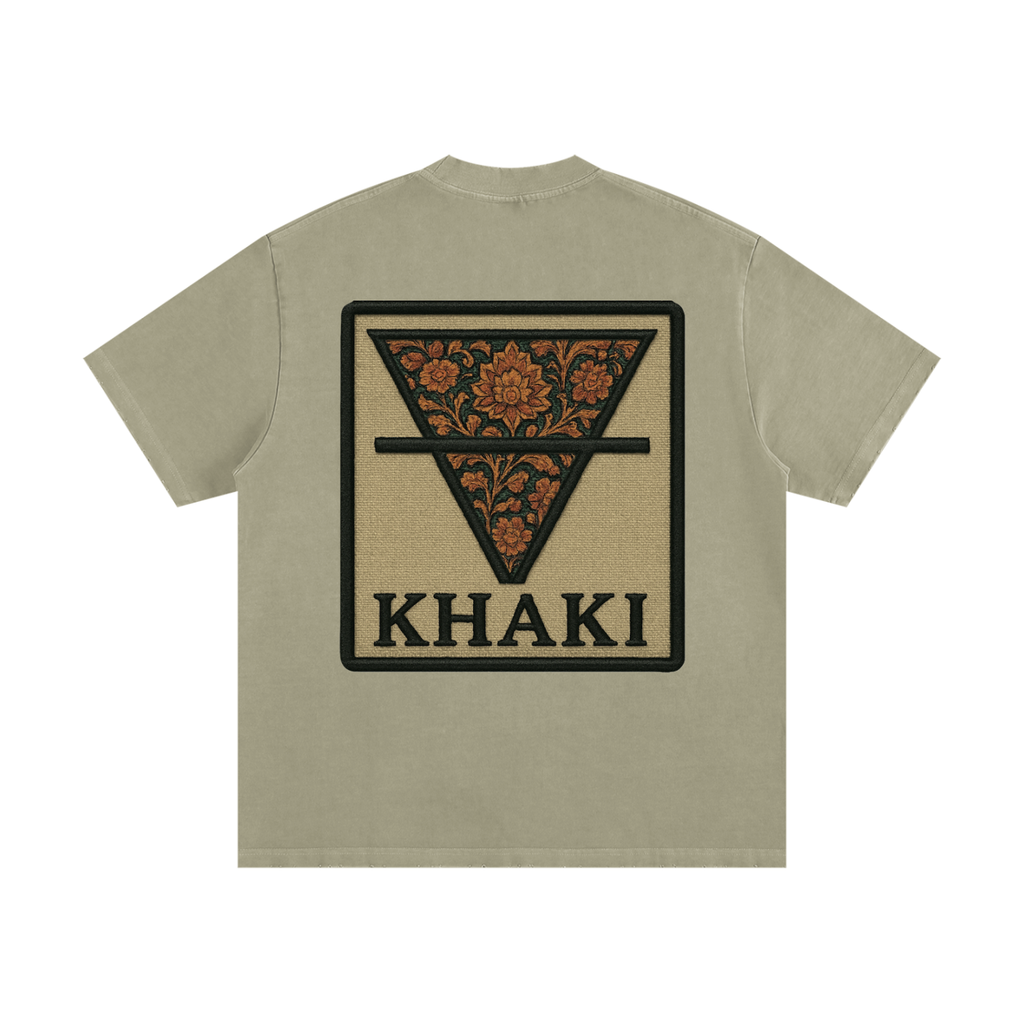 Earth Logo - Heavyweight Fray T-Shirt