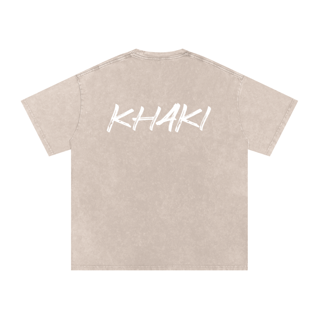 Khaki Basic - Snow Washed T-Shirt