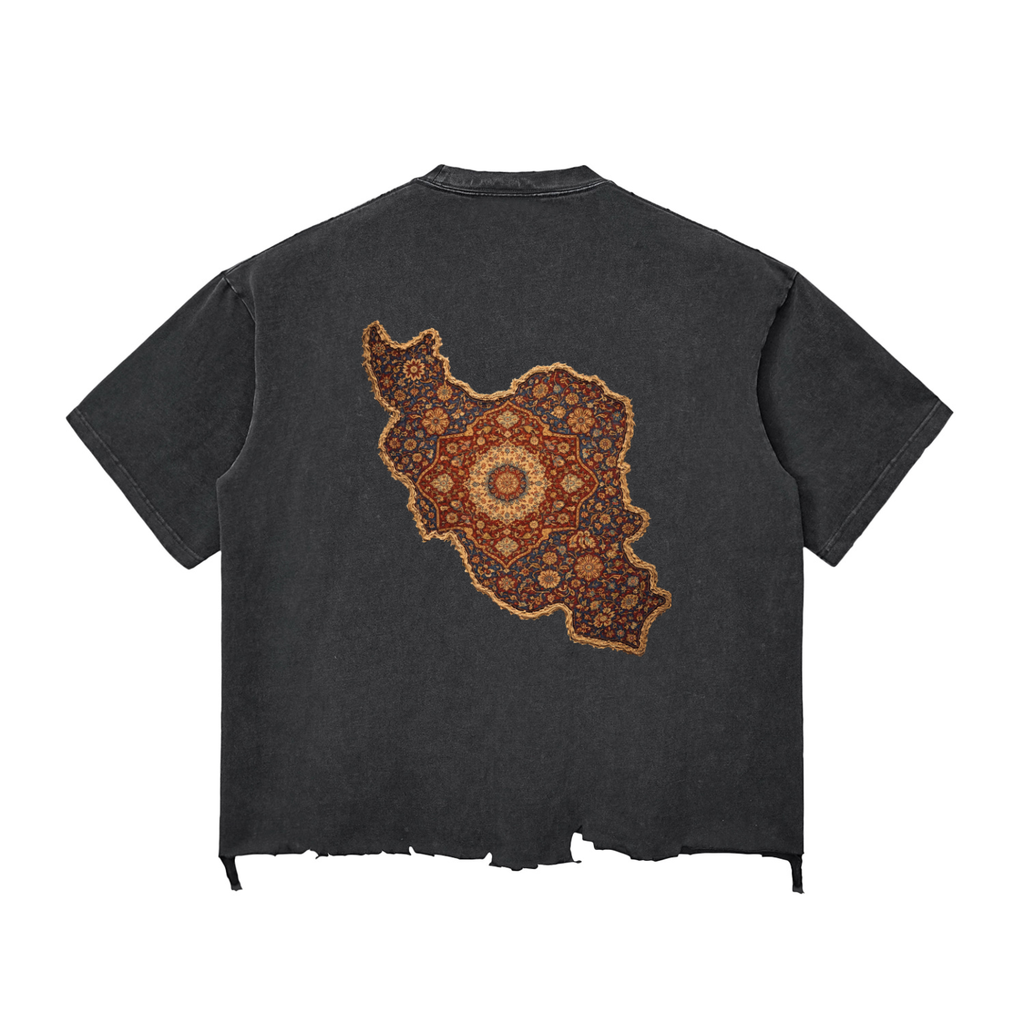 Persian Earth Raw-Hem T-shirt