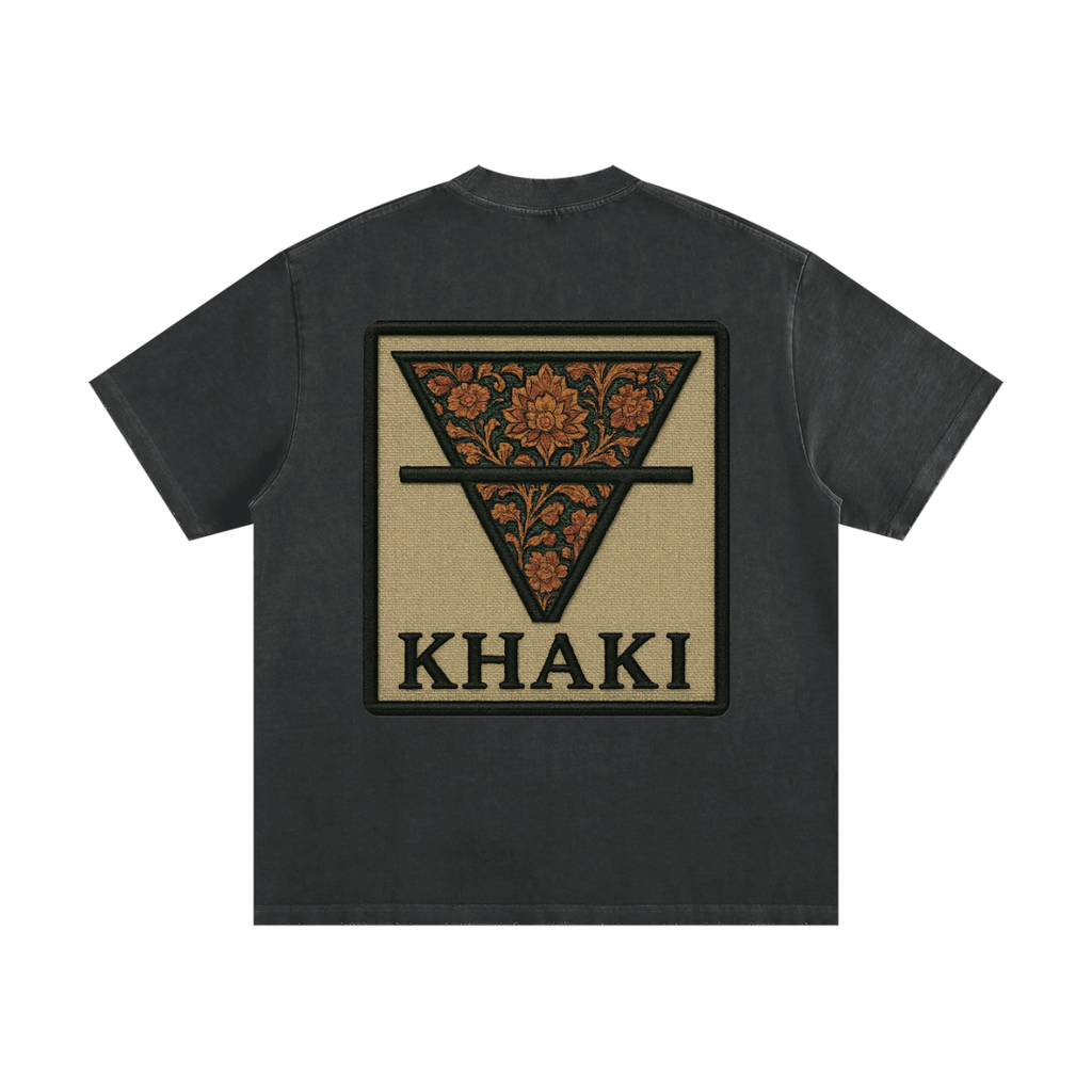 Earth Logo - Heavyweight Fray T-Shirt