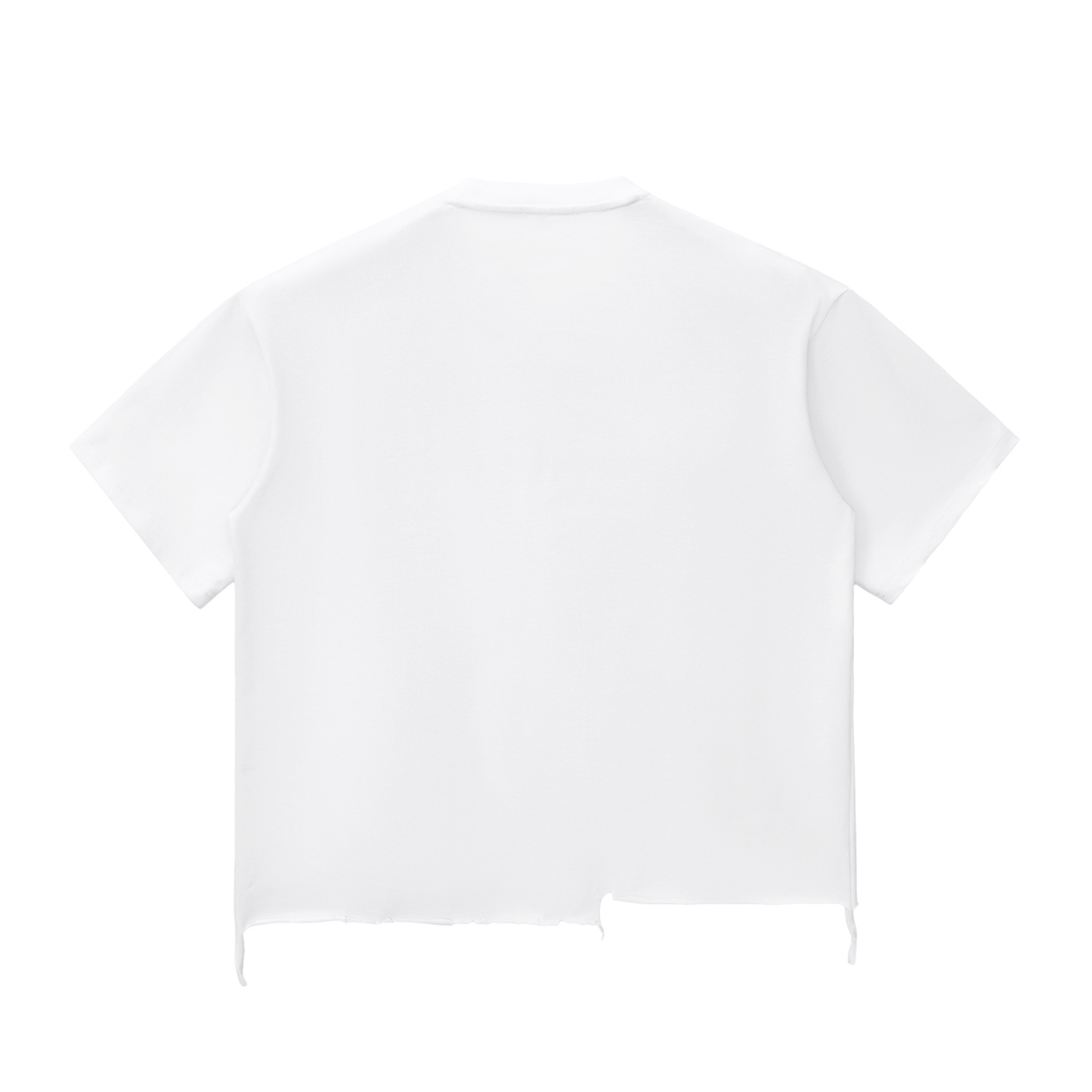 Khaki Logo - Raw-Hem Boxy T-shirt